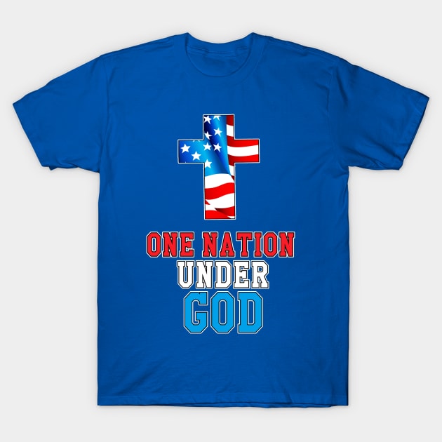 One Nation Under God T-Shirt by CalledandChosenApparel